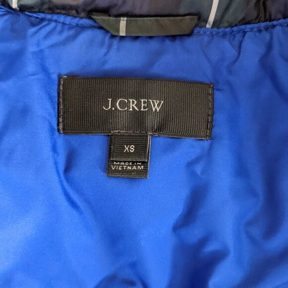 J. Crew Tartan Down Vest XS - Picture 9 of 11